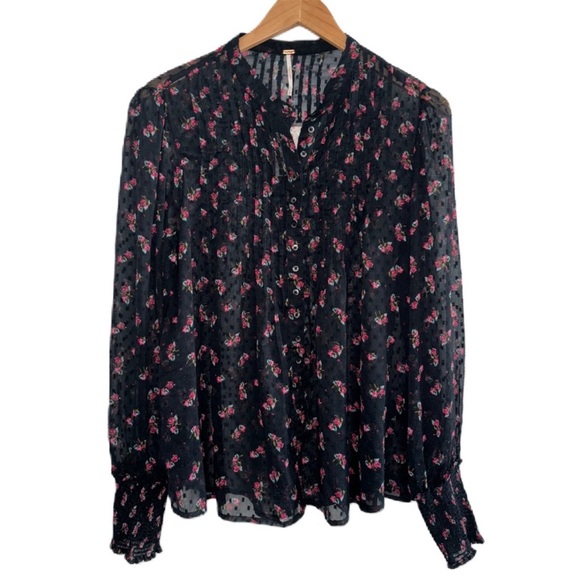 Free People Flowers in December Blouse - Picture 3 of 4